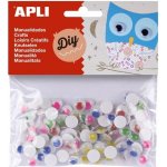 APLI Pohyblivé oči samolepicí 10 mm 5 barev 100 ks – Sleviste.cz