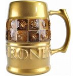 CurePink Keramický pivní korbel Game Of Thrones Hra o trůny Stark 850 ml – Zboží Mobilmania