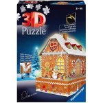 Ravensburger 3D puzzle svítící Perníková chaloupka (Noční edice) 216 ks – Sleviste.cz