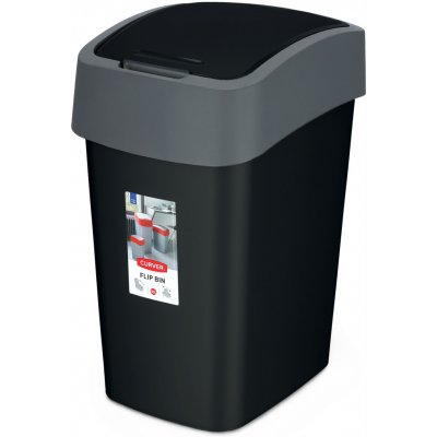 Curver Flipbin 45 l šedý / černý – Zboží Dáma