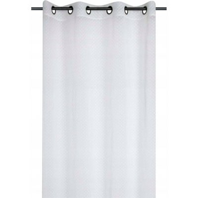BÍLÁ TRANSPARENTNÍ ZÁCLONA POLYESTER 135 X 260 CM – Hledejceny.cz