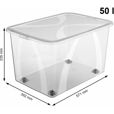 Rotho Úložný plastový box Lona 50 l – Zbozi.Blesk.cz
