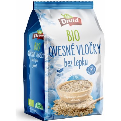 DRUID BIO ovesné vločky 250 g – Zbozi.Blesk.cz