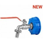 Bradas Kovový ventil na IBC kontejnerovou nádrž 3/4" + 1/2" S60x6 KK04123413Z – Zboží Mobilmania