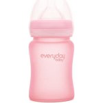 Everyday Baby Láhev sklo senzor pink 150ml – Zboží Dáma