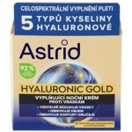 Krém Astrid Hyaluronic Gold vyplňující noční 50 ml – Zboží Mobilmania