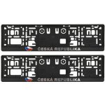 Podložka pod SPZ 3D ČR VLAJKA, 91540 sada 2ks | Zboží Auto