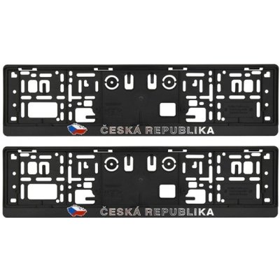 Podložka pod SPZ 3D ČR VLAJKA, 91540 sada 2ks | Zboží Auto