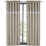 BytoTex Dekorační závěs se zirkony s kroužky Amálie cappuccino 140x250 cm (cena za 1 kus) – Zboží Mobilmania