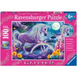 RAVENSBURGER Třpytivé Jednorožec XXL 100 dílků – Zbozi.Blesk.cz