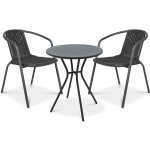 Focus Garden Balkonový set Simple 2+1 graphite – Zboží Dáma