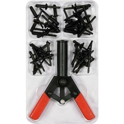 YATO YT-35970 Nýtovačka ruční 165 mm, plastové nýty 5;6,3;6,6 mm 41 ks – Sleviste.cz