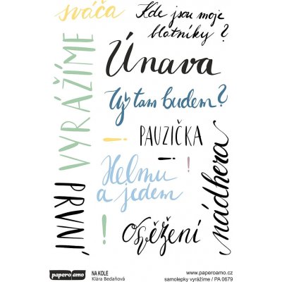 PAPERO AMO ♥ Samolepky - NA KOLE / Vyrážíme – Hledejceny.cz