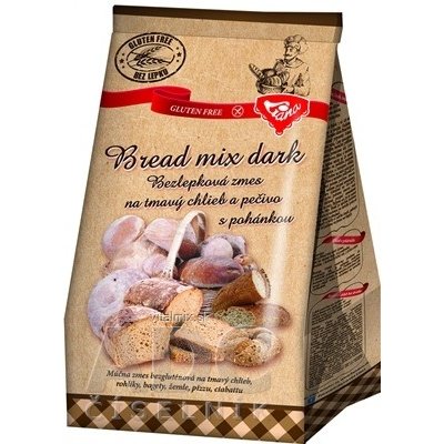 Liána Bread mix dark plv bezlepková směs na tmavý chléb a pečivo s pohankou 1000 g – Sleviste.cz