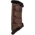 ACAVALLO Kamaše Eco-Leather s beránkem zadní hnědé – Zboží Dáma