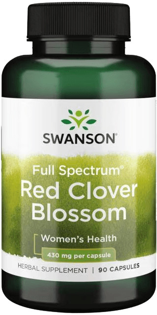 Swanson Red Clover Blossom Červený Jetel 430 mg 90 kapslí