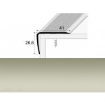 Profil Team Schodová hrana inox E07 41x27 mm 1,2 m – Sleviste.cz