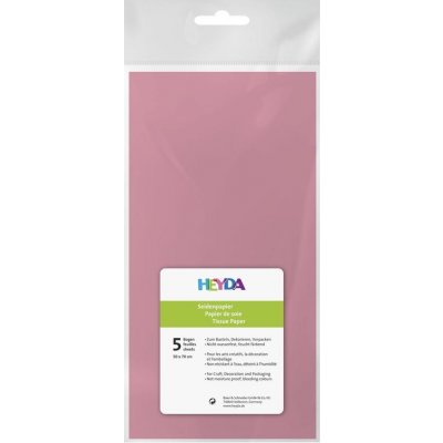 HEYDA Hedvábný papír 50 x 70 cm - růžový 5 ks – Hledejceny.cz