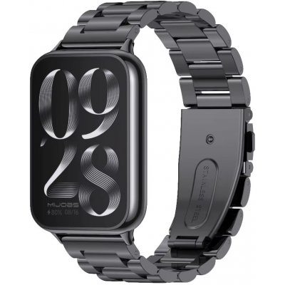 Xiaomi Kovový řemínek pro Smart Band 8 PRO, 9 PRO a Redmi Watch 4/5/6 Černá MBSCZ-MB146 – Sleviste.cz