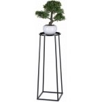 HowHomely Stojan na květiny LOFT 70x24 cm černá DD0449 – Zboží Dáma