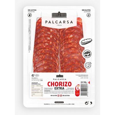 Palcarsa Chorizo extra krájené 70 g. – Zboží Dáma