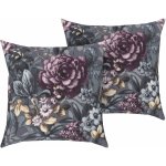 Livarno home Renforcé květiny/šedá 50 x 60 cm – Zboží Dáma