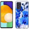 Pouzdro a kryt na mobilní telefon Samsung Pouzdro mmCase Gelové Samsung Galaxy A52s 5G - modré květy