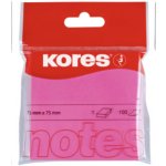 Bloček Kores 75x75 mm růžové 100listů – Hledejceny.cz