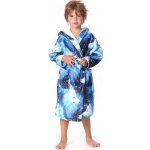 Vestis Dětský župan Lupo s kapucí vlk modrý – Zboží Dáma