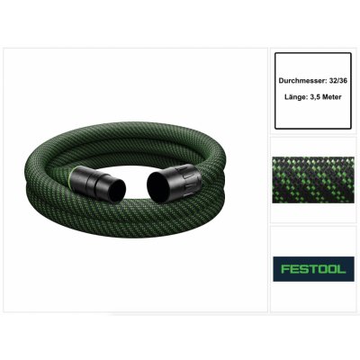 Festool 204923 sací hadice D36/32x3,5m-AS/R antistatická – Zboží Dáma