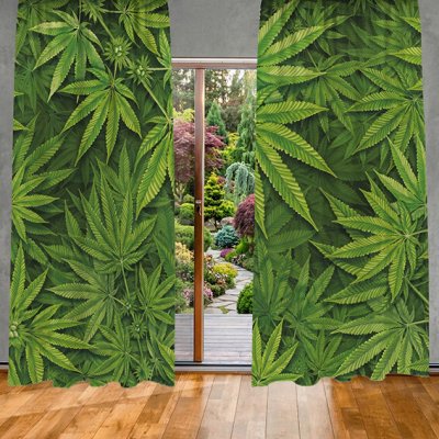 IMPAR Závěsy Cannabis (Rozměr : 140x250, Materiál: Blackout) – Hledejceny.cz