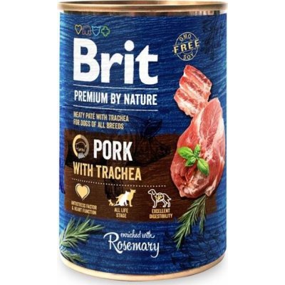 Brit Premium by Nature Dog konz. - Pork with Trachea 400 g