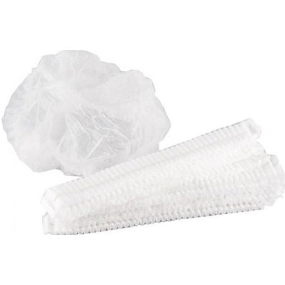 Medical Süd Jednorázová kosmetická čepice z netkané textilie s gumičkou, bílá 10 ks