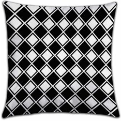 Buď v obraze polštář Tartan in Black and White ANO M 35x35