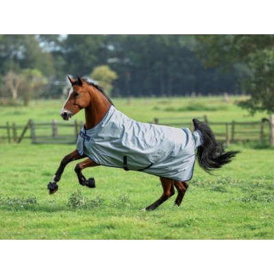 Bucas Výběhová deka Power Turnout Light High Neck silver – Zboží Dáma