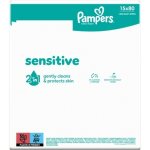 Pampers Sensitive dětské čisticí ubrousky 15 x 80 ks – Zbozi.Blesk.cz