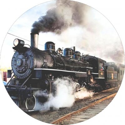 Jedlý papí starý vlak - parní lokomotiva ● velikost: 3,9cm (30 ks / A4) ☝, ● materiál: FONDÁNOVÝ DECORLIST ✴️ – Hledejceny.cz