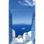 Artgeist Fototapeta na dveře - Holidays in Greece, rozměry 100x210 cm – Zboží Dáma