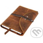 Variabilní obal s nýty Pull up hnědý – Zboží Dáma