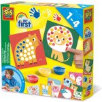 SES Creative Dobarvi si zvířátko baby set prstové barvy se šablonami – Zboží Mobilmania