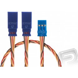 BLUE LINE SILIKON Y-kabel JR 0,35qmm kroucený silikonkabel 1 ks 30 cm