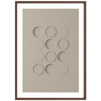 Idealform Poster no. 3 Shadow forms Barva: Smokey taupe, Velikost: 500x700 mm