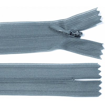 Spirálový zip no.3 skrytý nerozepínací 20cm - více barev color: 721 tmavě šedá – Hledejceny.cz