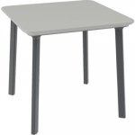 TOOMAX Zahradní stůl - ITALIA BALCONY, 77x77 cm, plastový grafit/šedá – Zboží Dáma