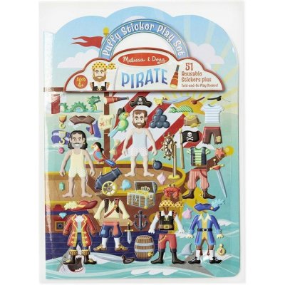 Melissa & Doug Adhezní sešit se samolepkami Piráti – Zboží Dáma