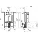 Alcadrain Předstěnový instalační systém pro suchou instalaci (pro rekonstrukci bytových jader) AM102/850 Jádromodul – Zboží Mobilmania