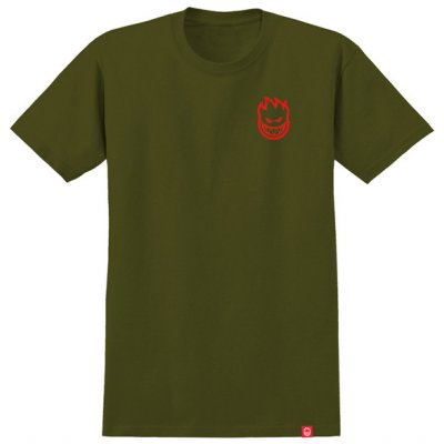 Spitfire LIL BIGHEAD MIL.GRN/RED tričko krátký rukáv