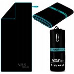 Nils ručník Aqua NAR13 z mikrovlákna 200 x 90 cm černo modrá – Zboží Mobilmania