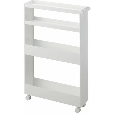 YAMAZAKI Police pojízdné YAMAZKI Tower 1806, bílé – Zboží Dáma