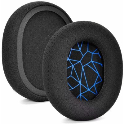 eses náušníky pro sluchátka SteelSeries Arctis černé s modrým vzorem látkové – Zboží Živě